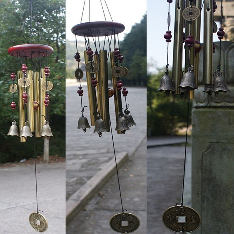5 Pcs Bénédiction Carillon À Vent Cloche de Bénédiction Feng Shui Carillons  Campanule Carillons à Vent Fengshui Bells Bouddha Carillon à Vent Phoenix  Carillon à Vent en Métal pour la Maison et