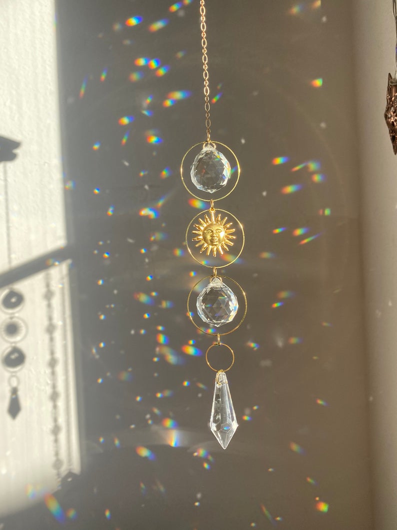 Boule Feng Shui en cristal de verre – de Soleil et d'Amour