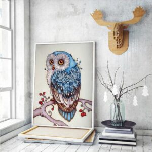 Kit Broderie Diamant "Chouette Mystérieuse"