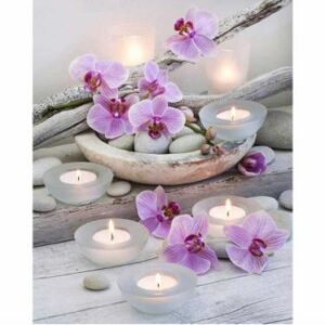 Kit Broderie Diamant "Douces Orchidées"