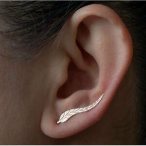 Boucles d'oreilles "Feuille" - 2 coloris disponibles
