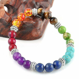 Bracelet "7 chakras pierres naturelles" (2 achetés + 1 offert)