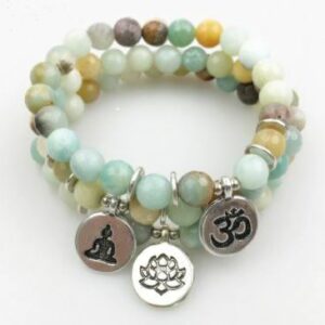 Bracelet en Amazonite "Paix & Équilibre" - 3 modèles disponibles - 2 coloris au choix