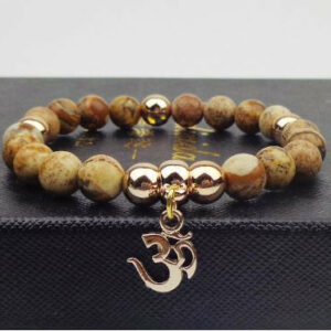 Bracelet de protection "OM" en Pierres Naturelles - 3 modèles disponibles