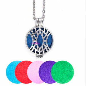 Collier pendentif diffuseur d'huiles essentielles - 9 modèles disponibles