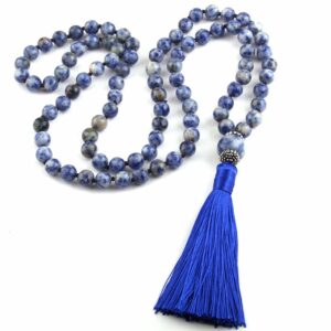 Collier Pompon en Pierres Naturelles - 8 modèles disponibles