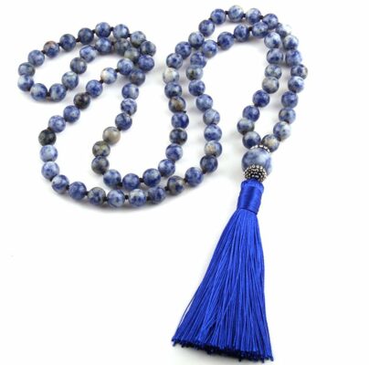 Collier Pompon en Pierres Naturelles - 8 modèles disponibles