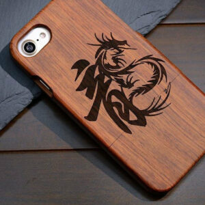 Coque iPhone 100% Bois "Dragon"
