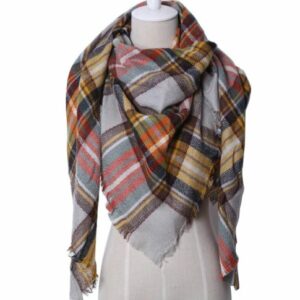 Maxi Écharpe plaid à carreaux "Douceur de l'hiver"