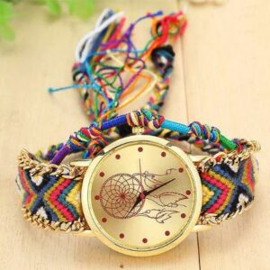 Montre Attrape Rêve Bracelet Brésilien ajustable - 8 modèles disponibles