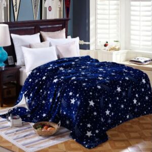 Plaid polaire "Douce nuit étoilée" - 5 dimensions disponibles
