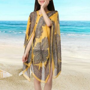 Châle Poncho Imprimé