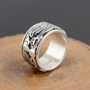 Bague Japonaise - Dragon en Argent