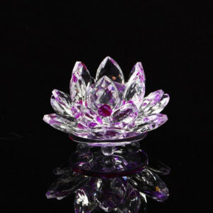 Fleur de Lotus en Crystal "Feng Shui"
