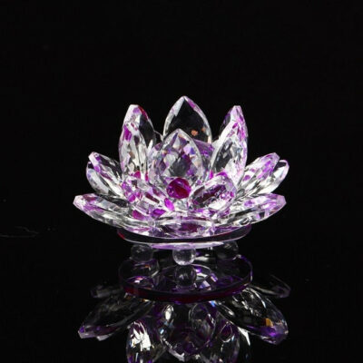 Fleur de Lotus en Crystal "Feng Shui"