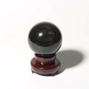 Sphère d'Obsidienne Oeil Céleste Polie - Pierre de Protection