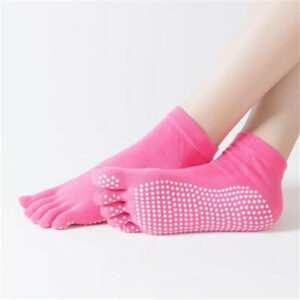 Paire de chaussettes de Yoga "5 orteils" Antidérapantes - 15 coloris disponibles