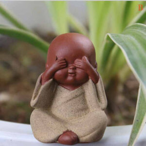 Statues "Petits Moines Bouddha" en Céramique