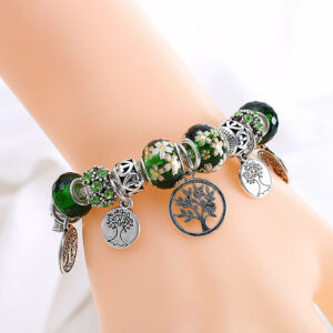 Bracelet à breloques Arbre de vie "Chance et espoir"
