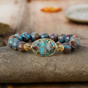 Bracelet "Guérison" Jaspe du Ciel