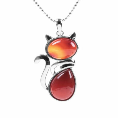 Collier "Petit Chat" en Pierres Naturelles