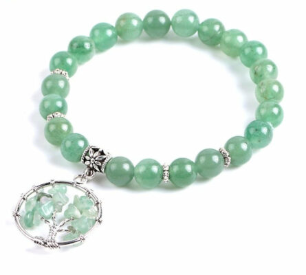 Bracelet Aventurine 7 Chakras & "Arbre de vie"