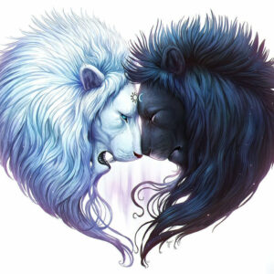 Kit de Broderie Diamants "Lion Yin et Yang"