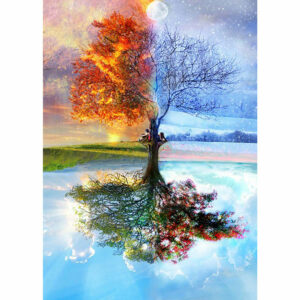 Kit Broderie Diamant "Arbre des 4 Saisons"