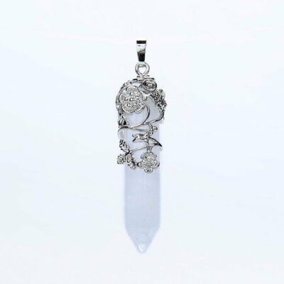 Pendentif Pointe Torsadée des 7 Chakras