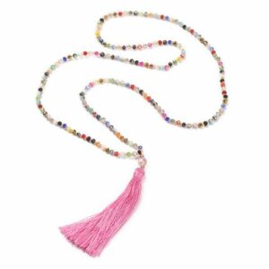 Sautoir Pompon en perles de Cristal - 5 modèles disponibles