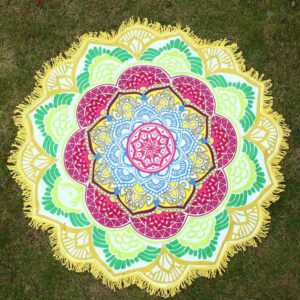 Toile ronde "Mandala Fleur de Lotus"- 5 modèles disponibles