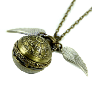 Collier & Pendentif "Globe Ailée" avec Horloge