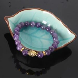 Bracelet "Bouddha" en Améthyste