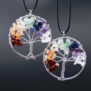 Collier "Arbre de Vie des 7 Chakras"
