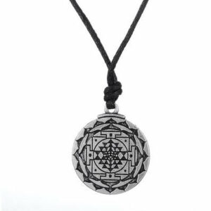 Amulette Sri Yantra "Paix & Abondance" (Collier Porte Chance)