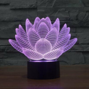 Lampe 3D "Fleur de Lotus"