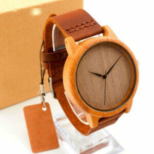 Montre à Quartz en bois de Bambou "Zen"