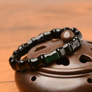 Bracelet "Protecteur" en Obsidienne Arc En Ciel