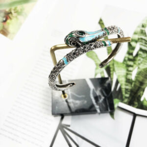 Bracelet Bohémien Serpent à Sonnette