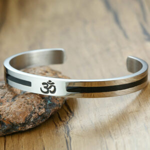 Bracelet Om en Acier Inoxydable
