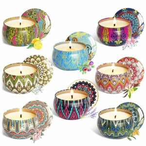 Lot de 8 Bougies Aromathérapie