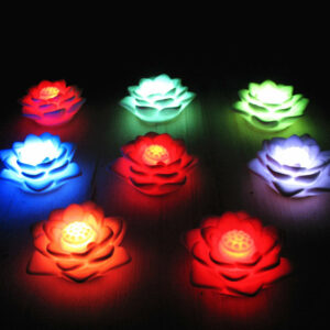 Petite Veilleuse Fleur Lotus aux 7 couleurs