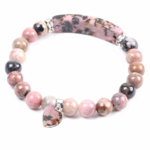 Bracelet Amour Inconditionnel en  Rhodonite