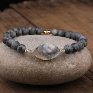 Bracelet Druse d'Agate & Labradorite