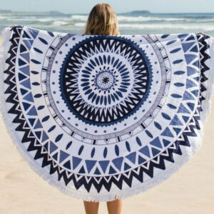 Serviette de plage ronde "Boho"