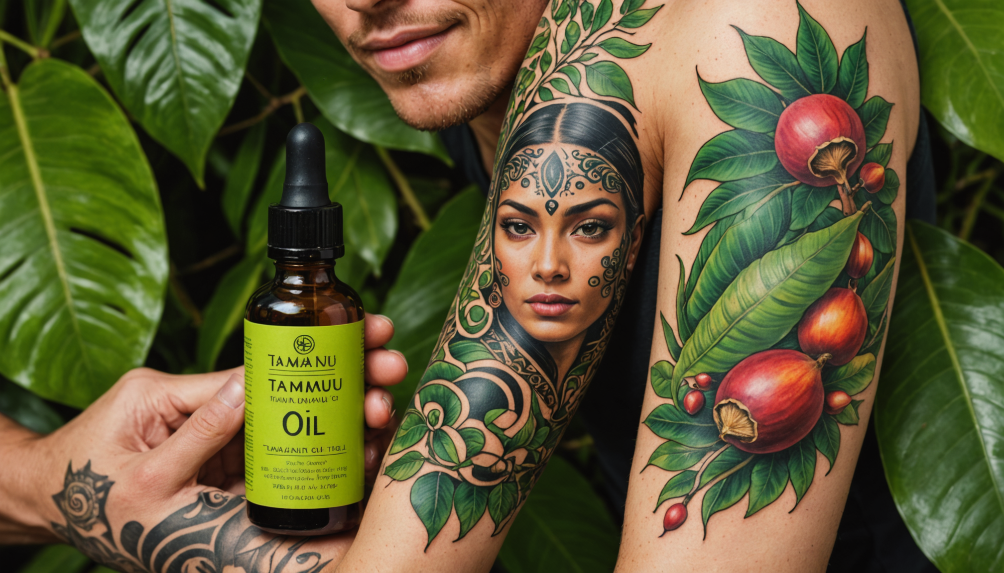 découvrez comment l'huile de tamanu favorise la cicatrisation, réduit les inflammations et protège la peau tatouée. idéale pour apaiser et sublimer vos tatouages, cette solution naturelle est un incontournable des soins post-tatouage.