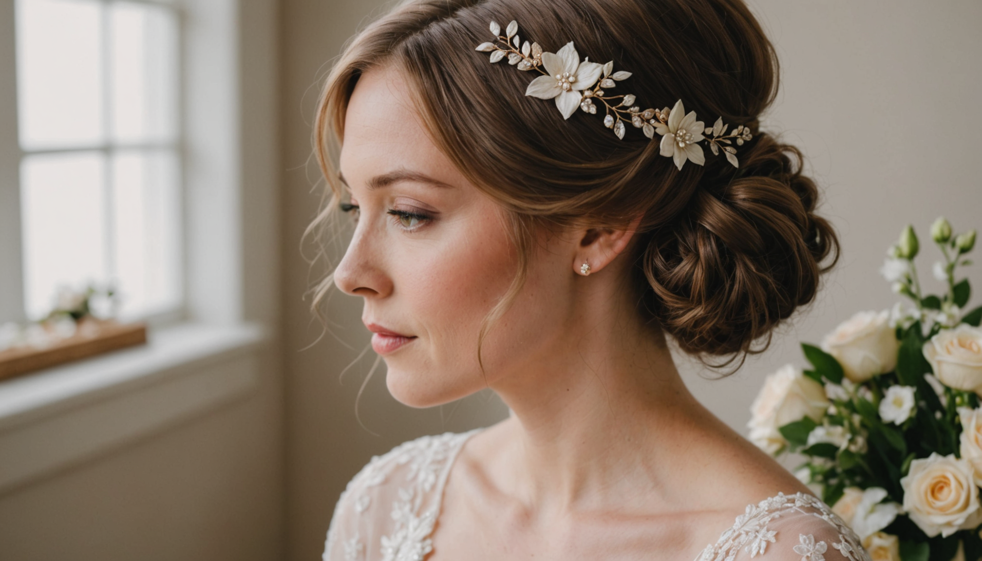 découvrez comment sublimer votre coiffure de mariage avec des accessoires floraux : pinces, barrettes et peignes pour un look romantique et naturel le jour j.