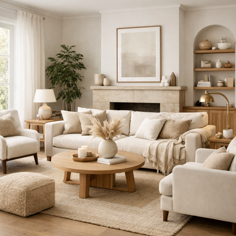 35 idées de salon beige et blanc — élégance intemporelle pour votre ...