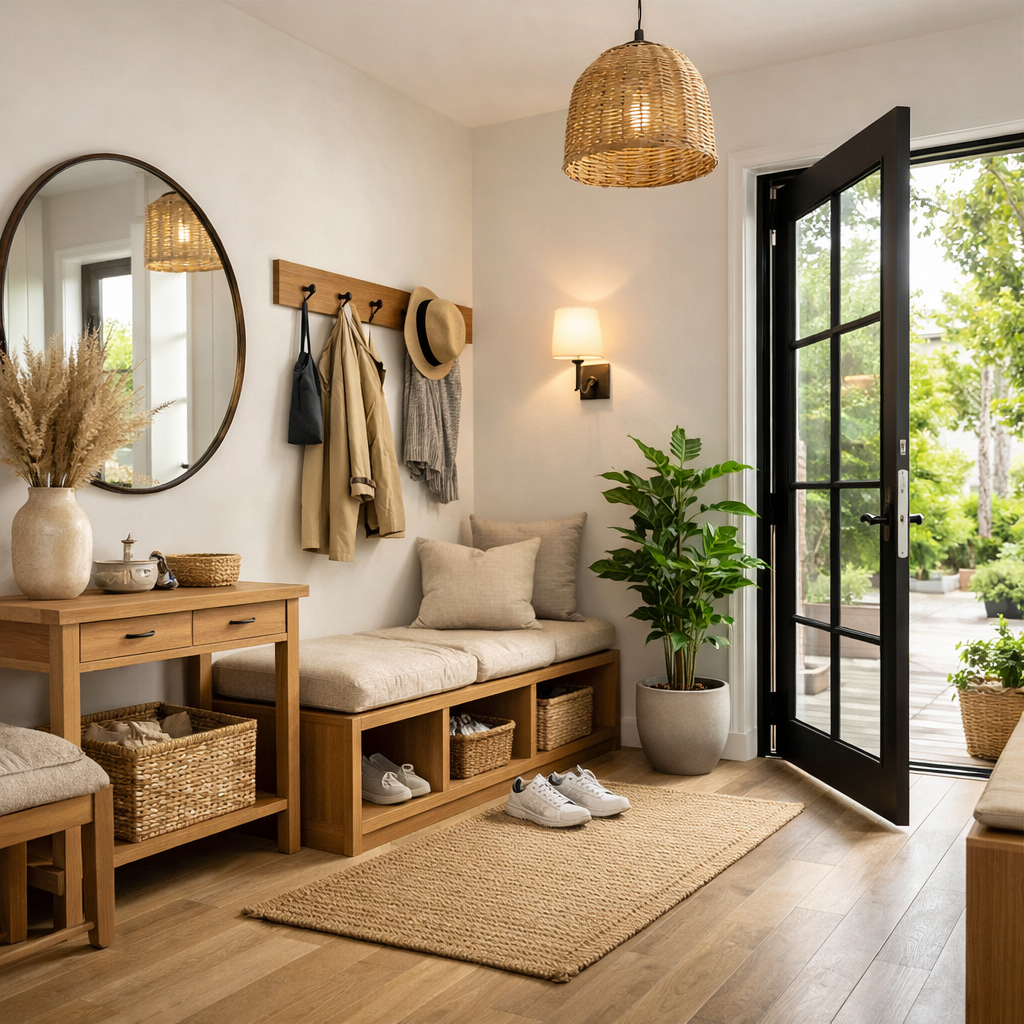 Entrée moderne et accueillante — 20 idées déco pour bien recevoir ...
