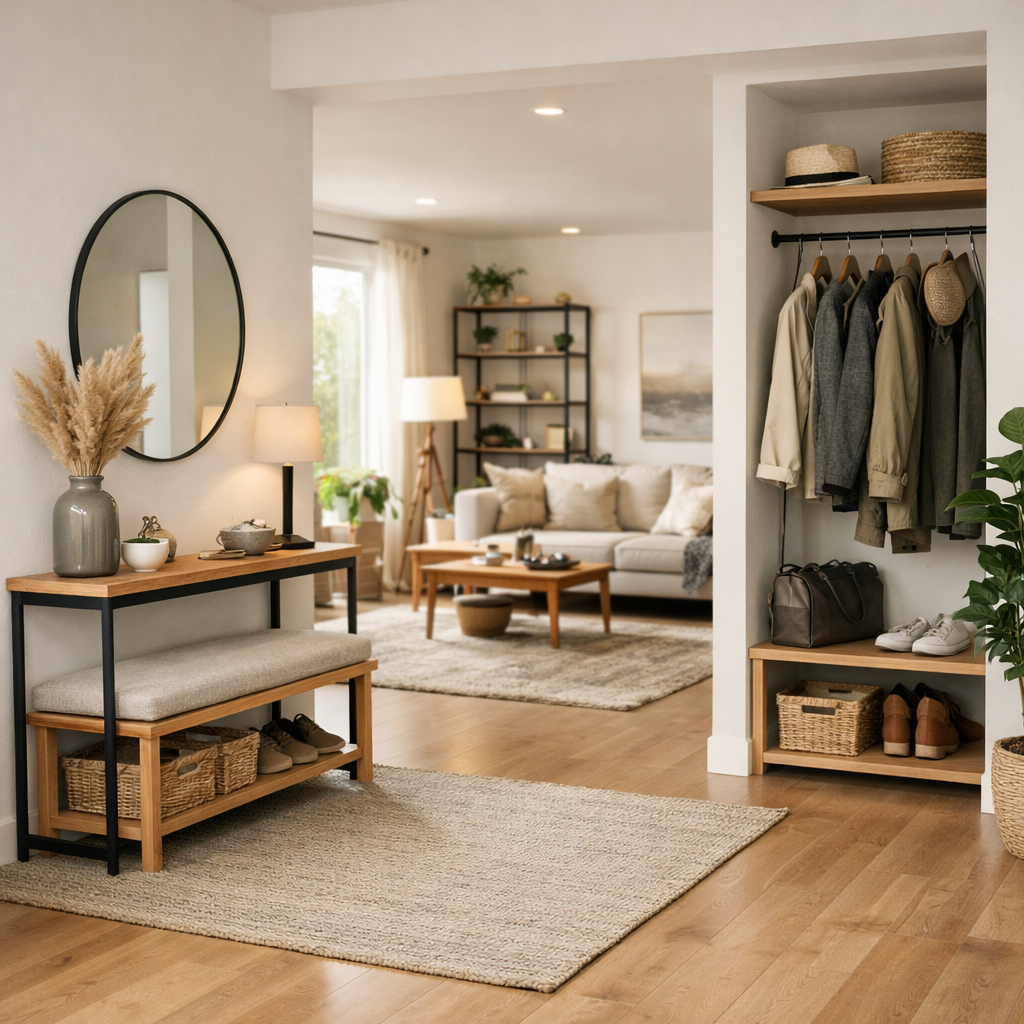 Entrée ouverte sur le salon : idées pratiques et déco pour optimiser l ...